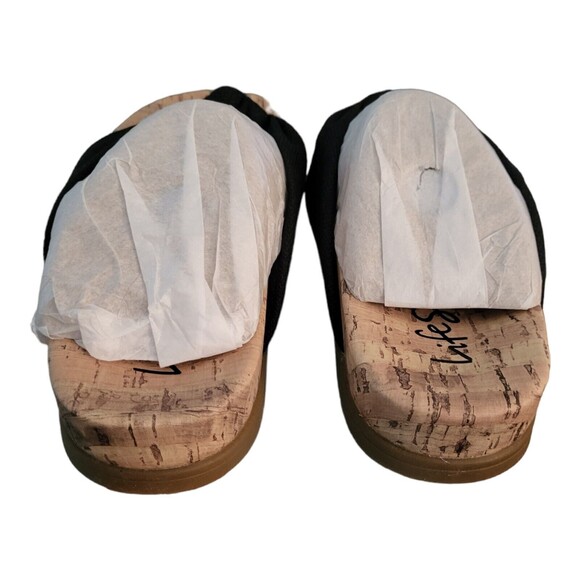 Life Stride 2.0 Happy Sandals Size 5 1/2 Black NWT Cloth Strap Comfort IOB - Picture 4 of 7